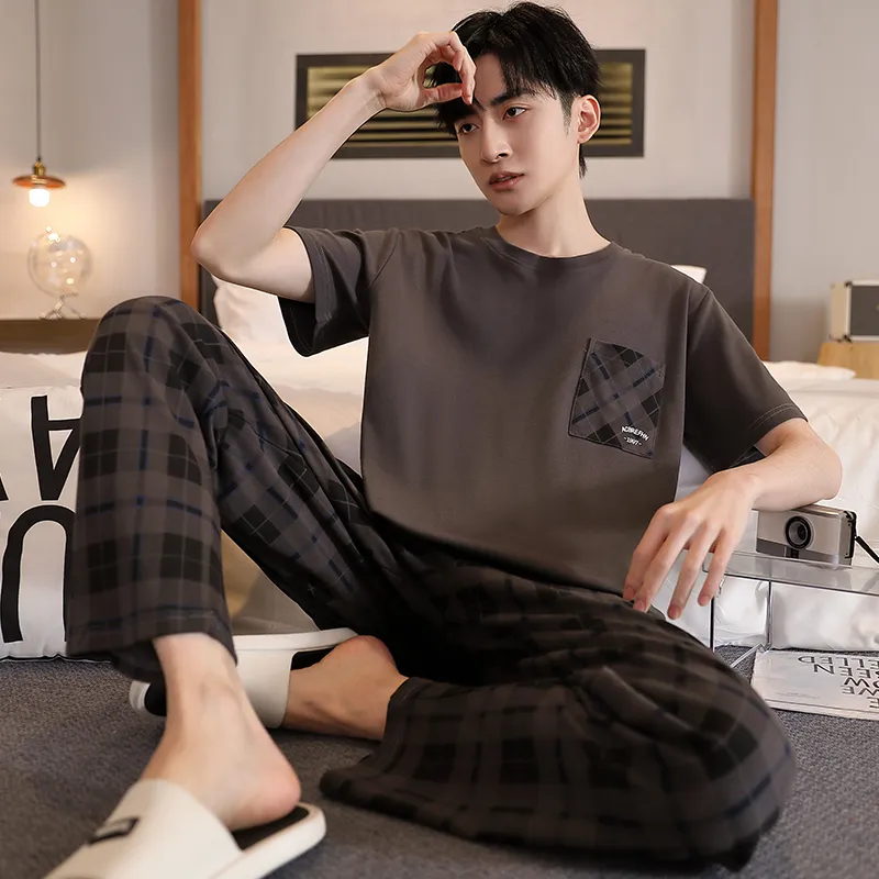 MADALLO Pajama Set Men's Dark Brown-5