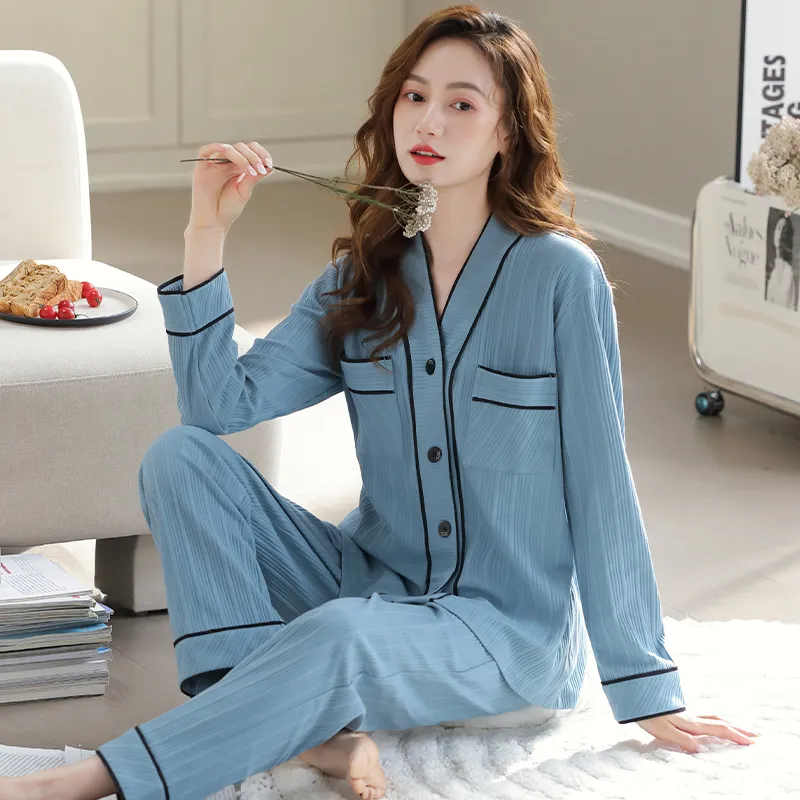 MADALLO Pajama Set Women's Sky Blue-1