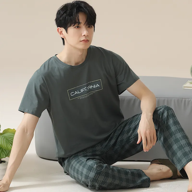 MADALLO Pajama Set Men's Peacock Green-4