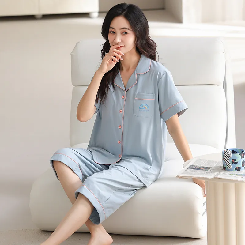 MADALLO Pajama Set Women's Sky Blue-7