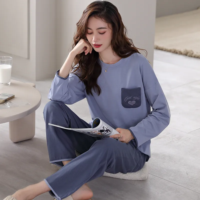 MADALLO Pajama Set Women's Steel Blue-4