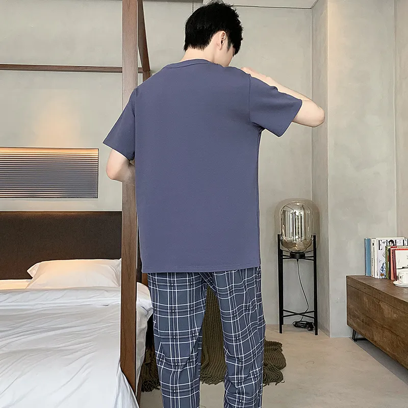 MADALLO Pajama Set Men's Royal Blue-1
