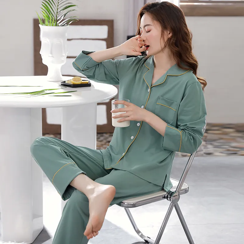 MADALLO Pajama Set Women's Ocean Green-1