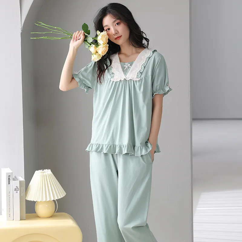 MADALLO Pajama Set Women's Lake Blue-4