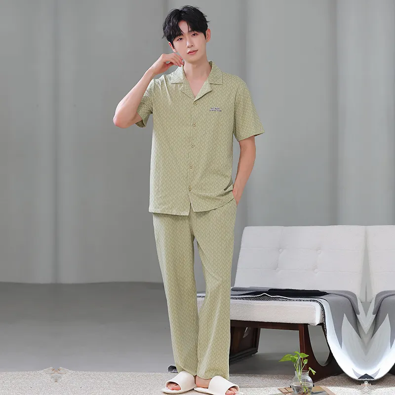 MADALLO Pajama Set Men's Matcha-3