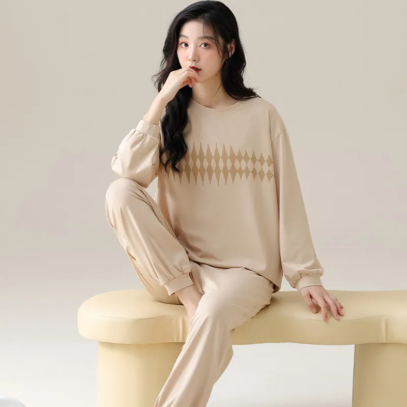 MADALLO Pajama Set Women's Tea Brown-4