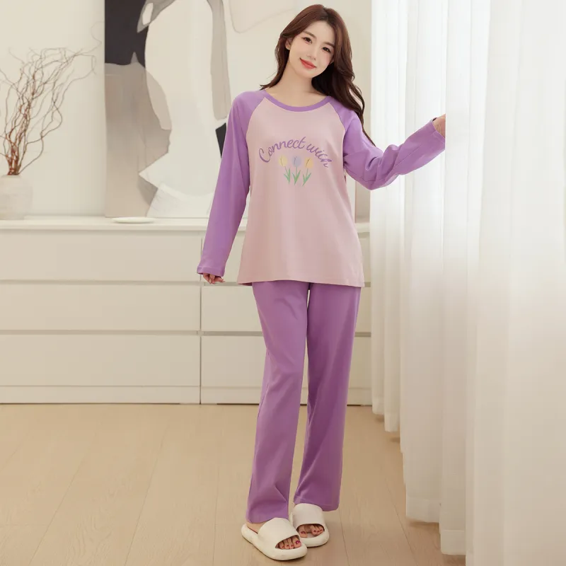 MADALLO Pajama Set Women's Dark Violet-1