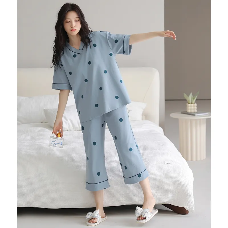 MADALLO Pajama Set Women's Sky Blue-4
