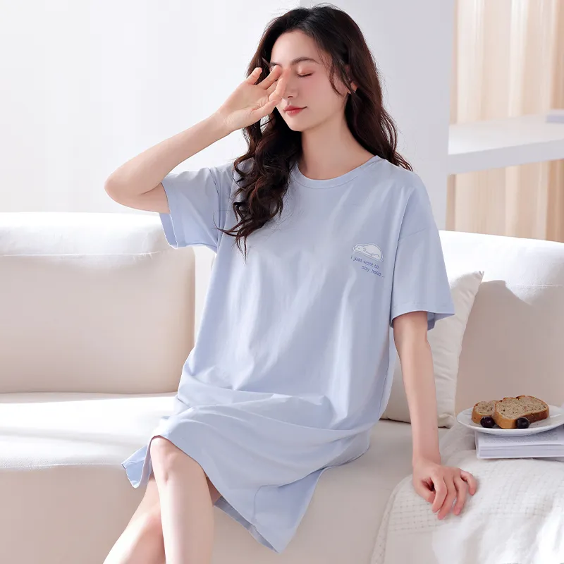MADALLO Nightgown Women's Sky Blue-1