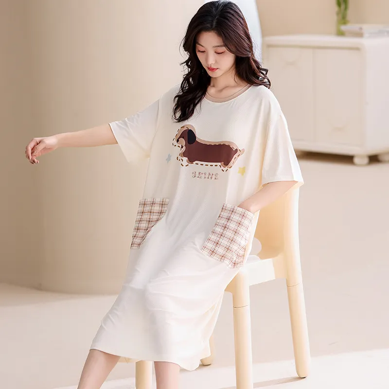 MADALLO Nightgown Women's Apricot-5