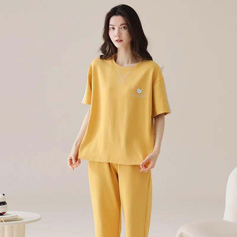 MADALLO Pajama Set Women's Orange-1
