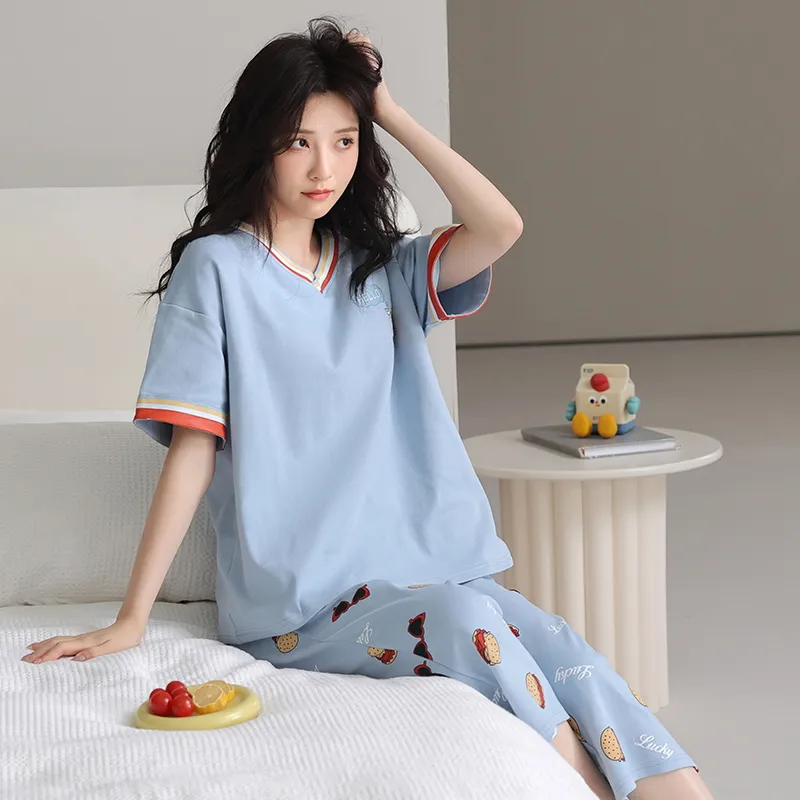 MADALLO Pajama Set Women's Sky Blue-7