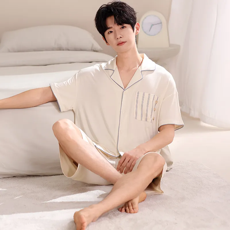 MADALLO Pajama Set Men's Apricot-2