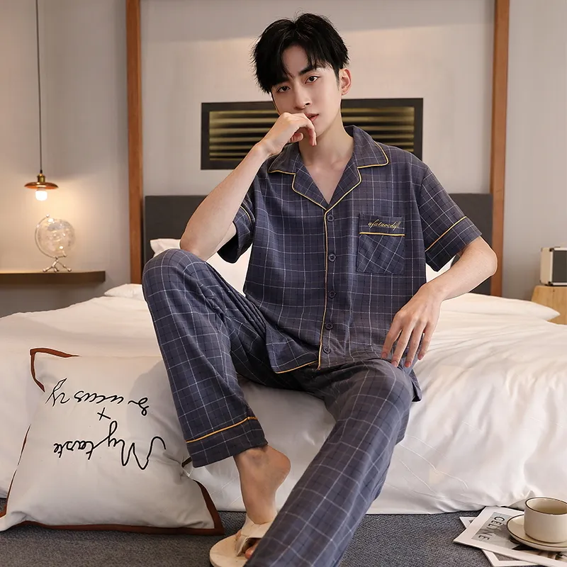 MADALLO Pajama Set Men's Dusty Blue-1