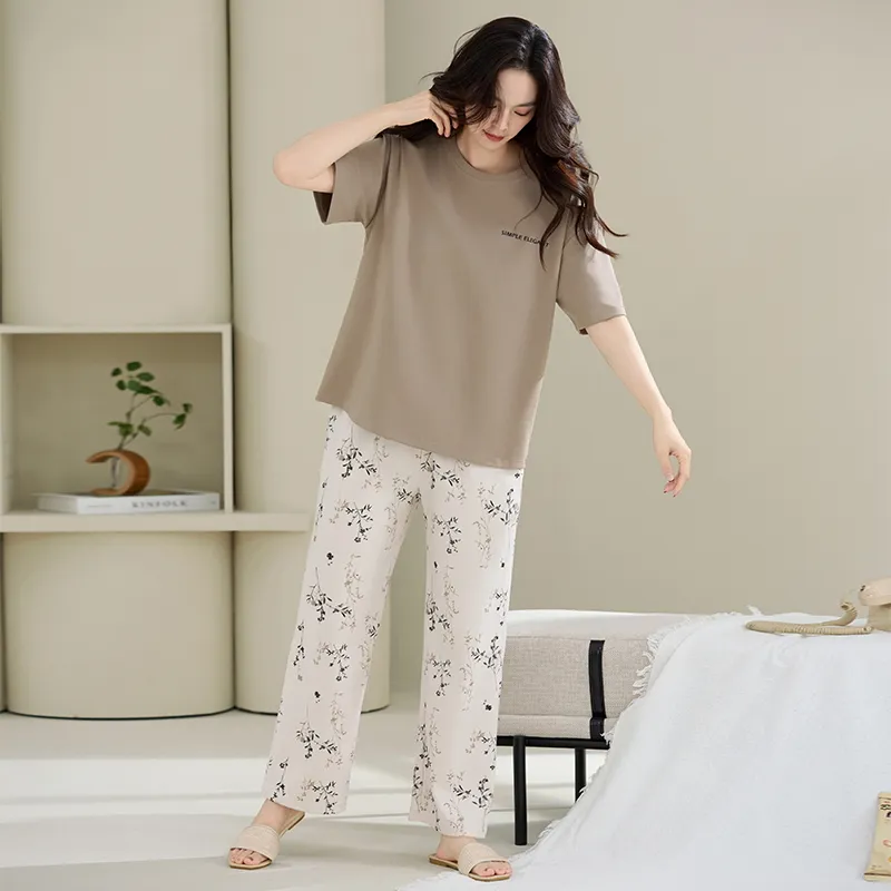 MADALLO Pajama Set Women's Tea Brown-5
