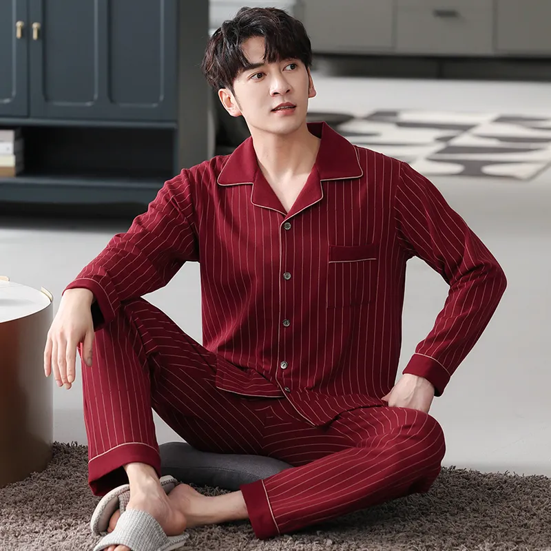 MADALLO Pajama Set Men's Scarlet-1