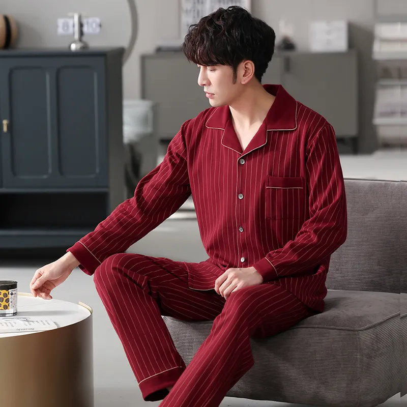 MADALLO Pajama Set Men's Scarlet-5