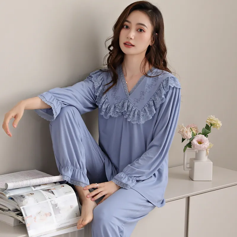 MADALLO Pajama Set Women's Sky Blue-3