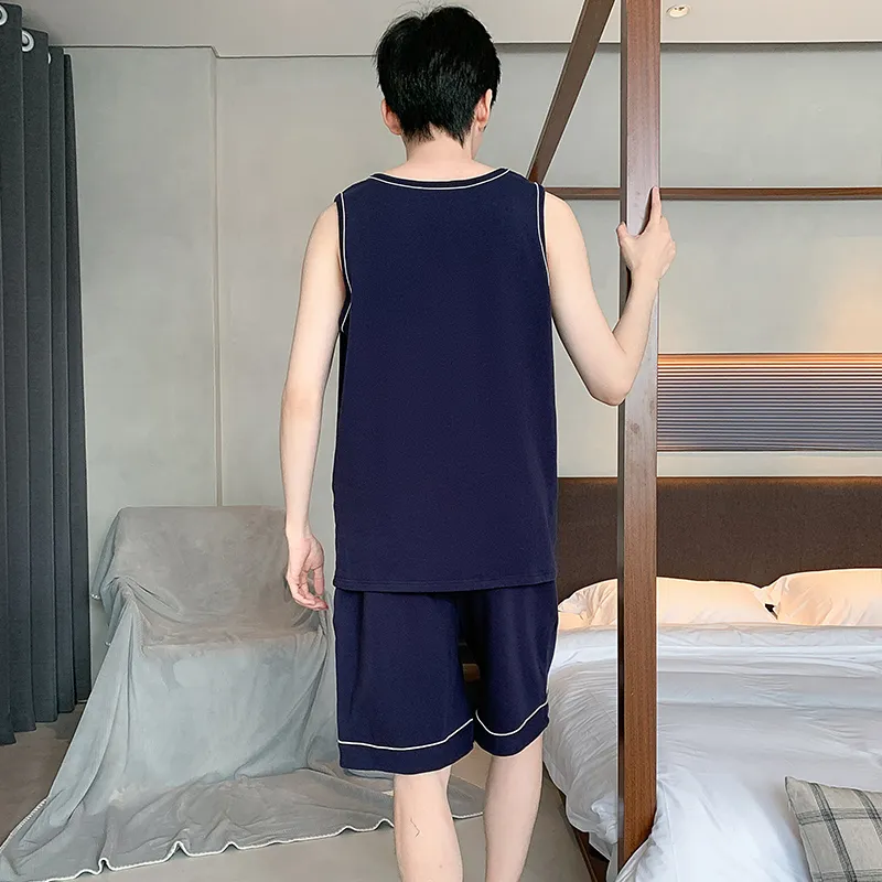 MADALLO Pajama Set Men's Navy Blue-1