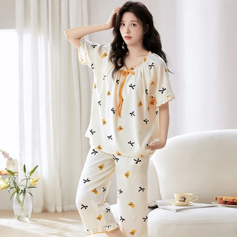 MADALLO Pajama Set Women's White-2