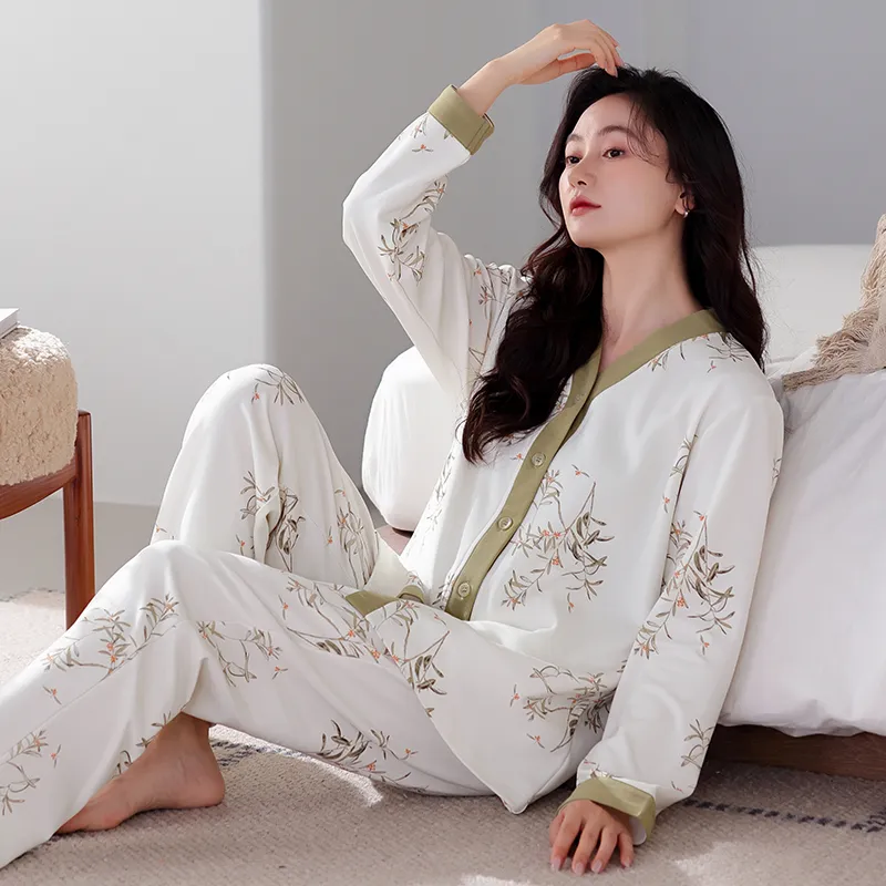 MADALLO Pajama Set Women's Olive Green-3