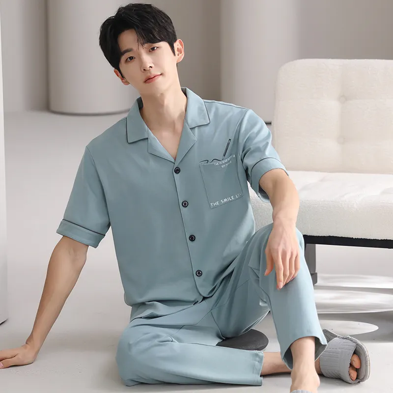 MADALLO Pajama Set Men's Light Blue-2