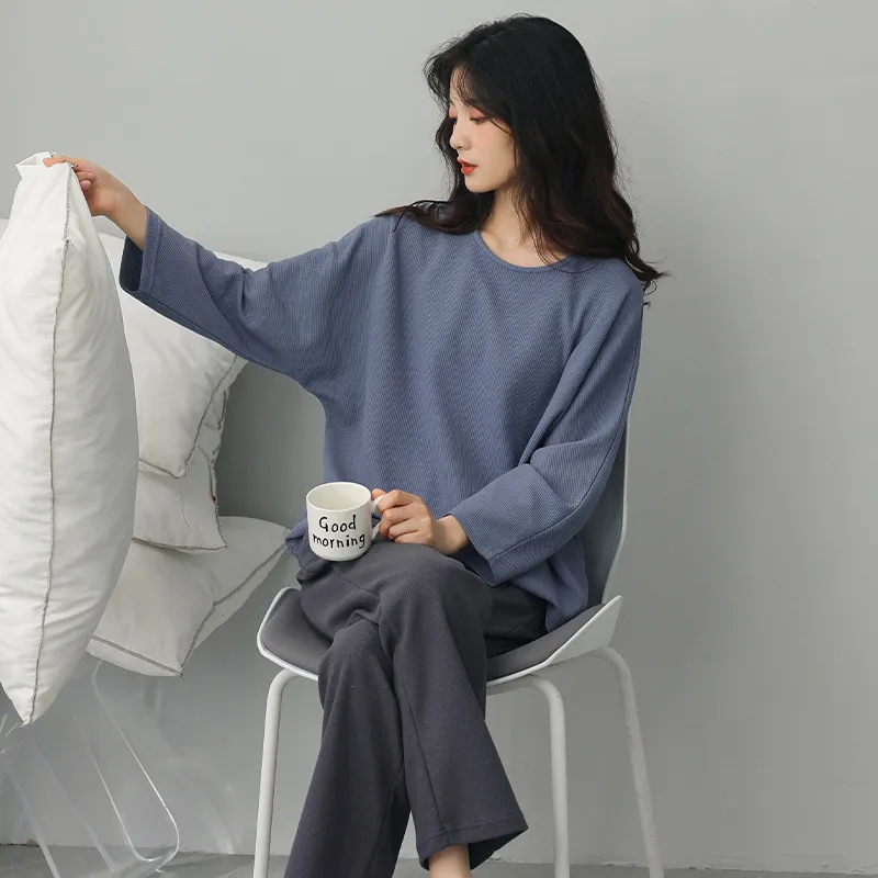 MADALLO Pajama Set Women's Dusty Blue-3