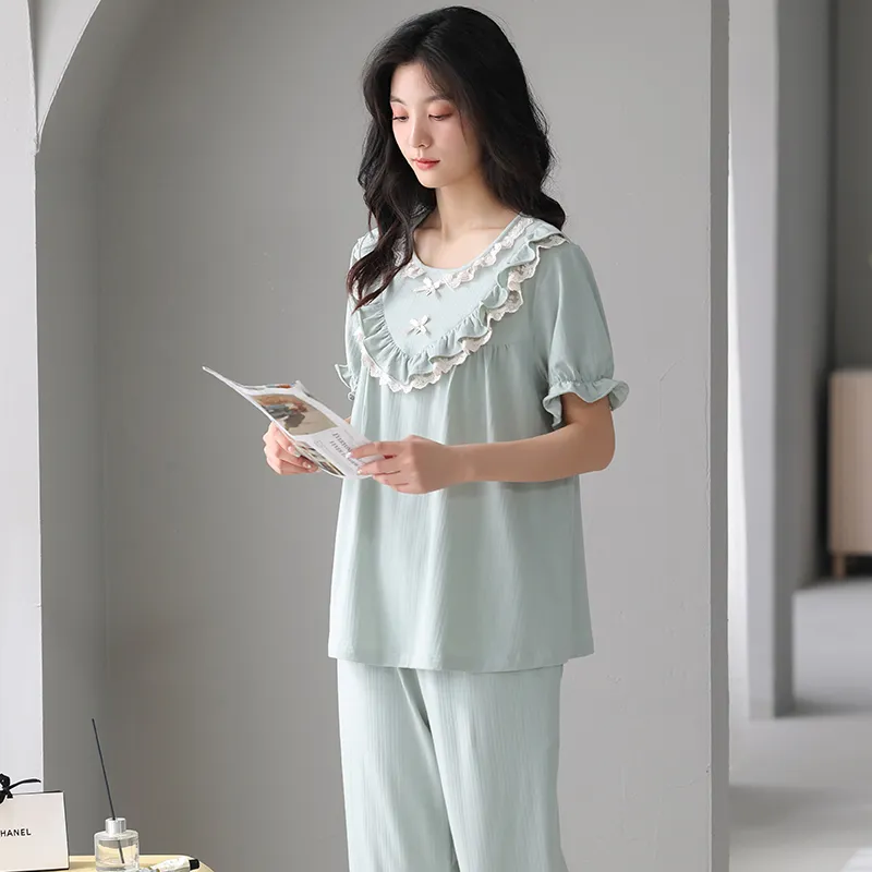 MADALLO Pajama Set Women's Lake Blue-5
