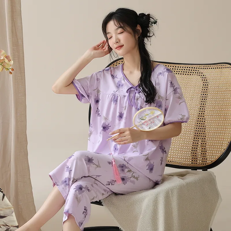 MADALLO Pajama Set Women's Light Purple-3
