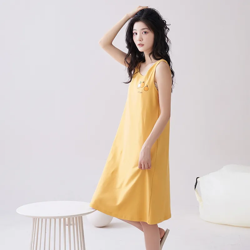 MADALLO Nightgown Women's Sunflower-5
