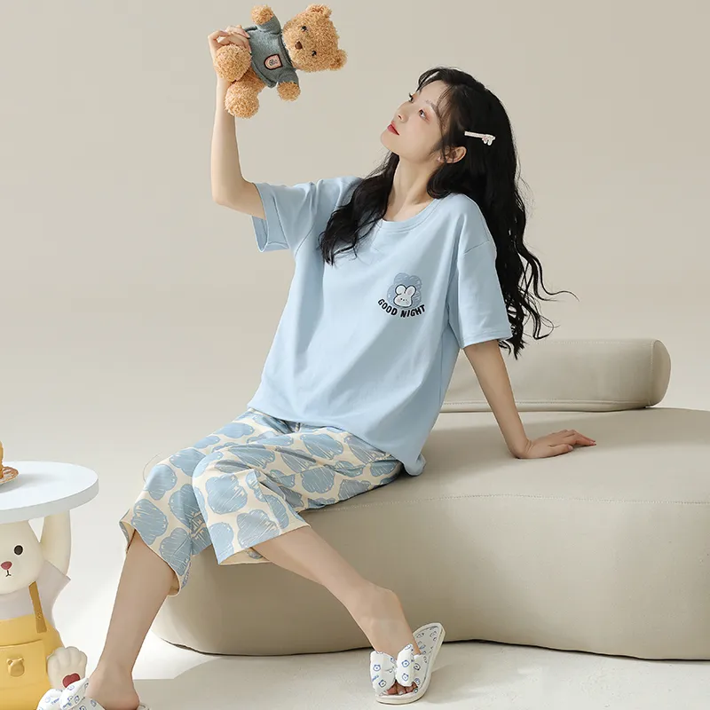 MADALLO Pajama Set Women's Sky Blue-2