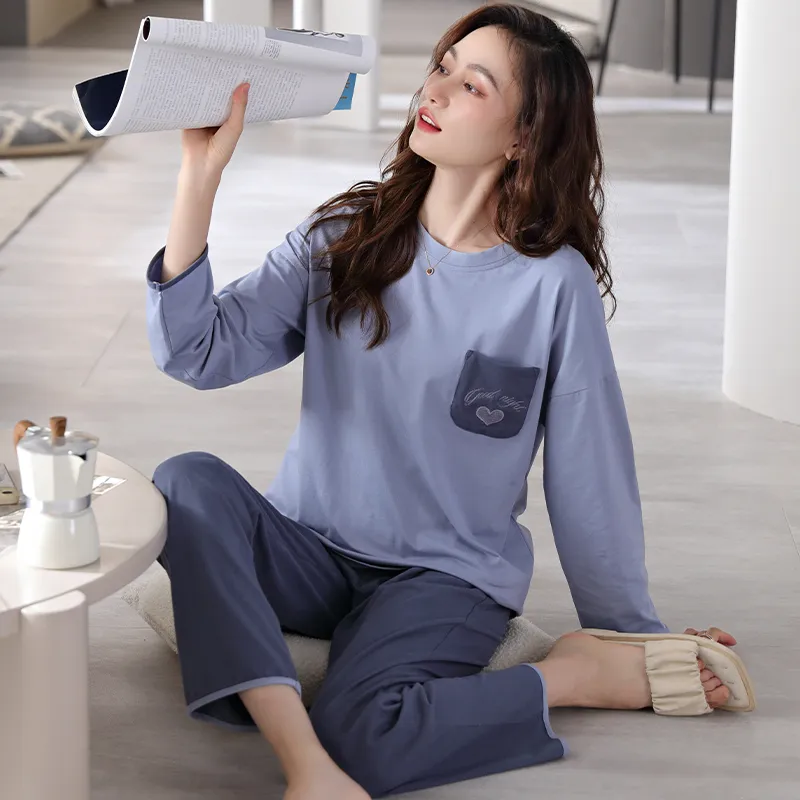 MADALLO Pajama Set Women's Steel Blue-3