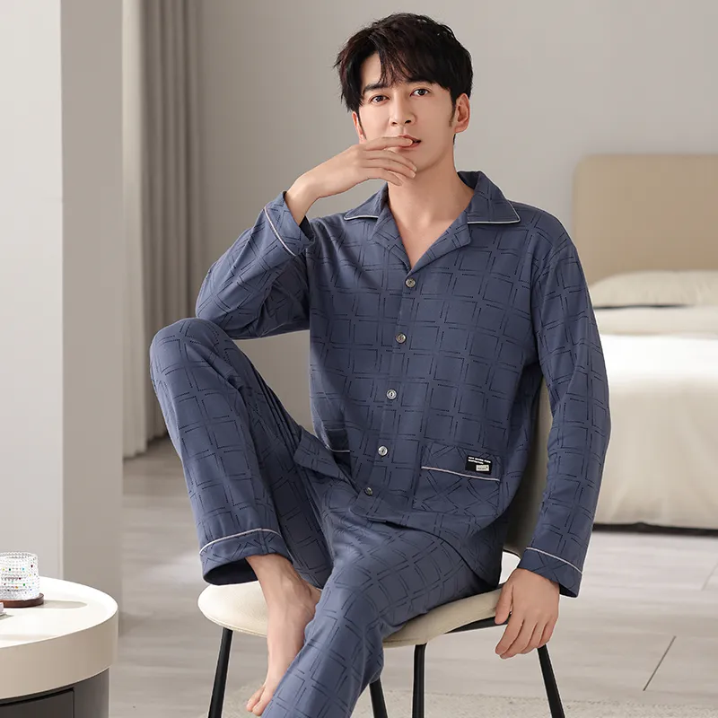MADALLO Pajama Set Men's Dark Blue-5