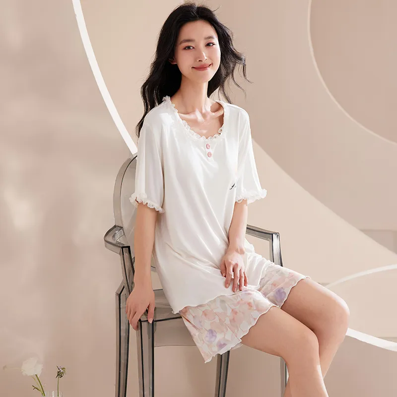 MADALLO Pajama Set Women's White-3