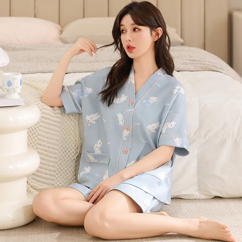MADALLO Pajama Set Women's Sky Blue-4