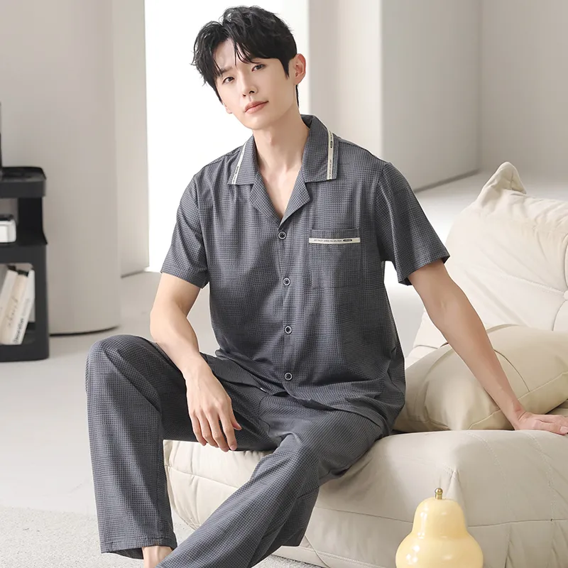 MADALLO Pajama Set Men's Dark Gray-2