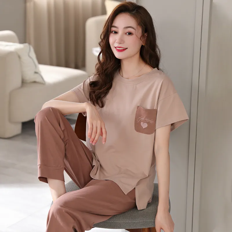 MADALLO Pajama Set Women's Brick Red-1
