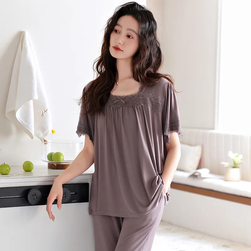 MADALLO Pajama Set Women's Rose Brown-3