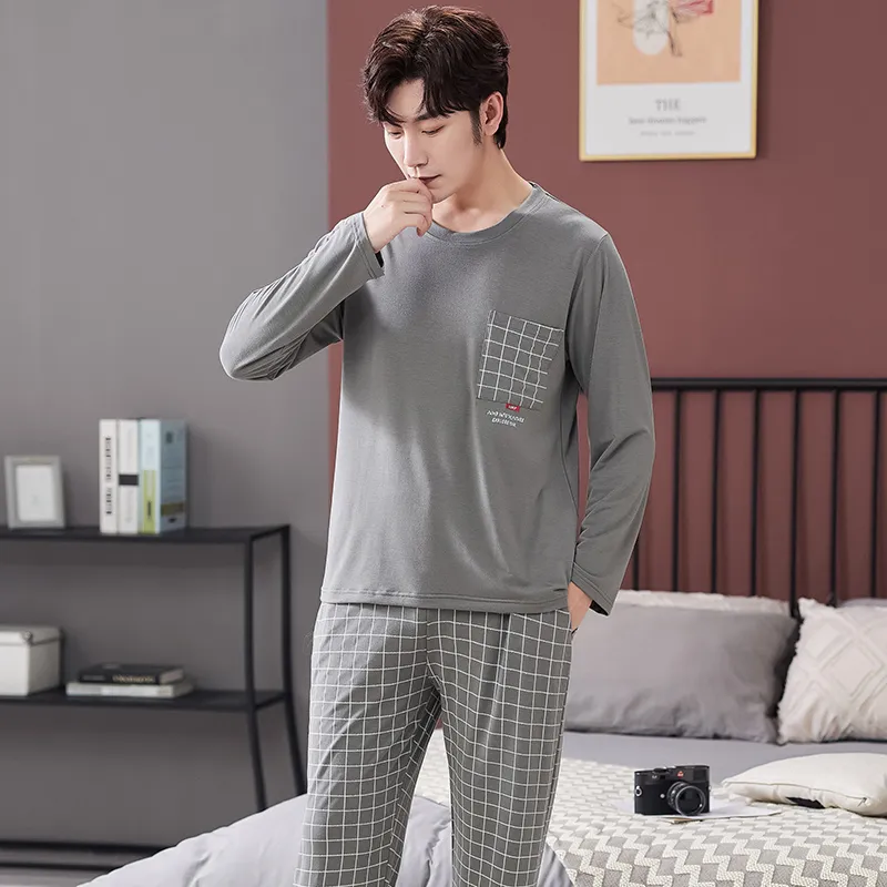 MADALLO Pajama Set Men's Dark Gray-1