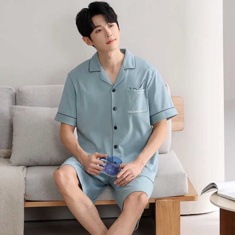 MADALLO Pajama Set Men's Light Blue-4