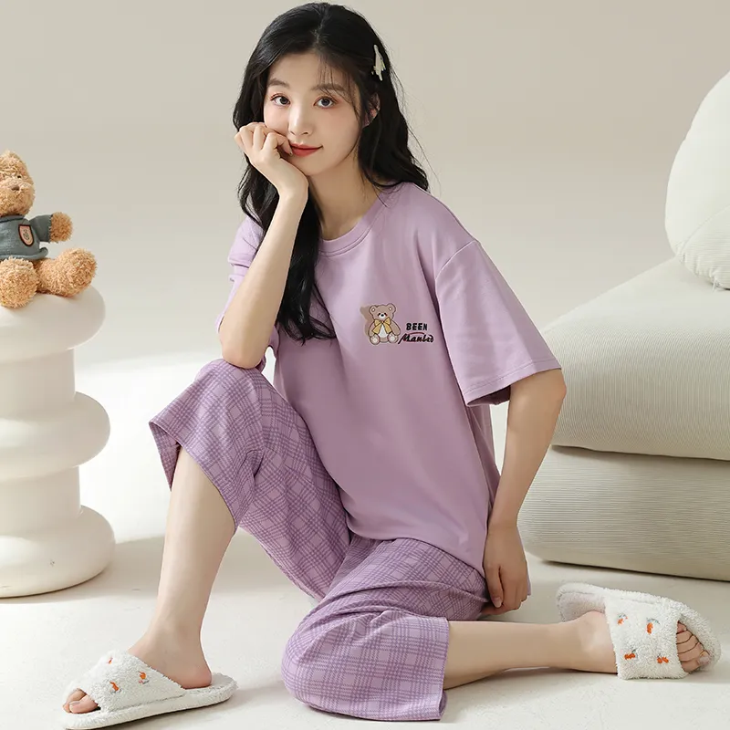 MADALLO Pajama Set Women's Dark Purple-4