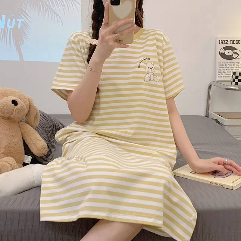 MADALLO Nightgown Women's Light Yellow-5