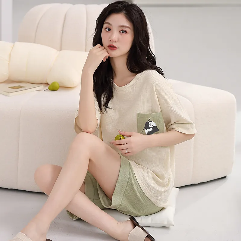 MADALLO Pajama Set Women's Apricot-5