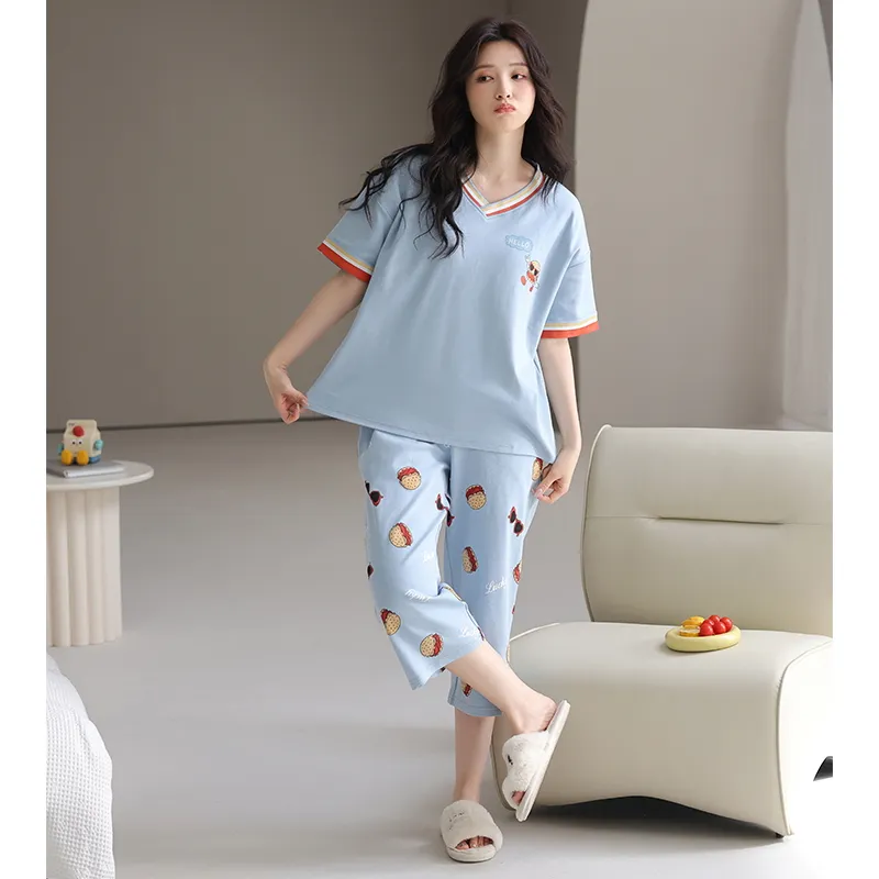 MADALLO Pajama Set Women's Sky Blue-2