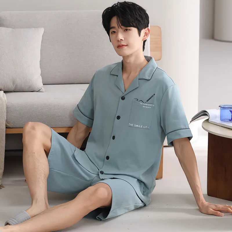 MADALLO Pajama Set Men's Light Blue-5
