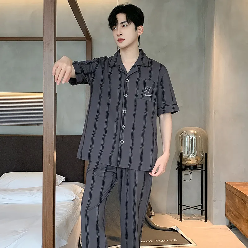 MADALLO Pajama Set Men's Dark Gray-2
