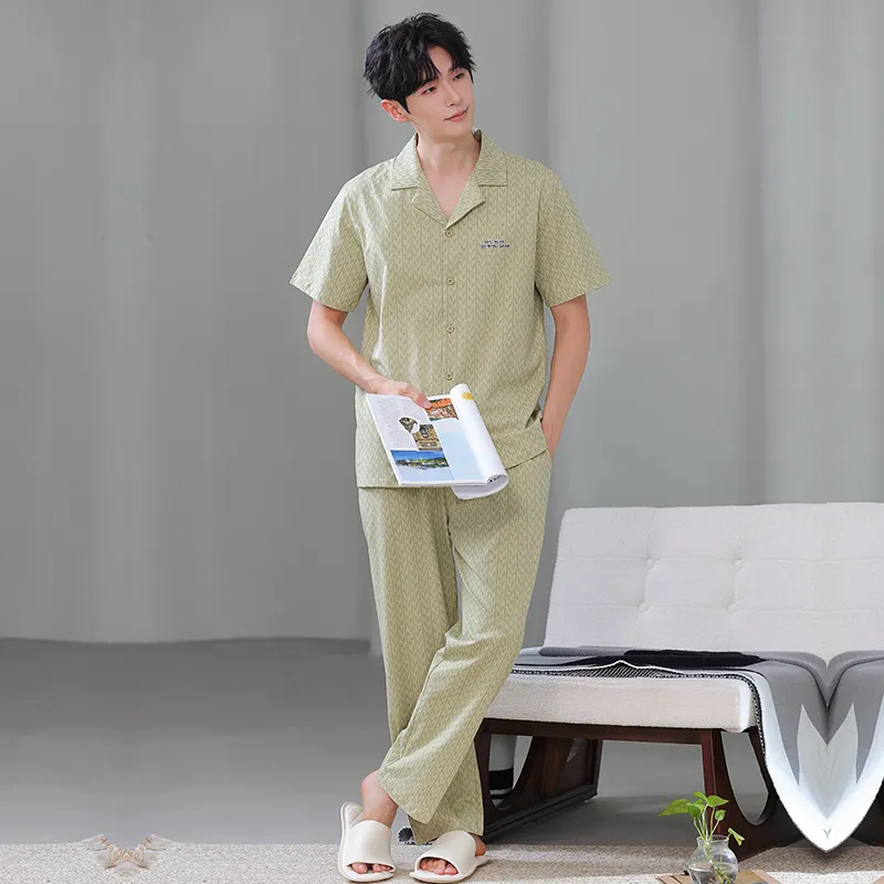 MADALLO Pajama Set Men's Matcha-5