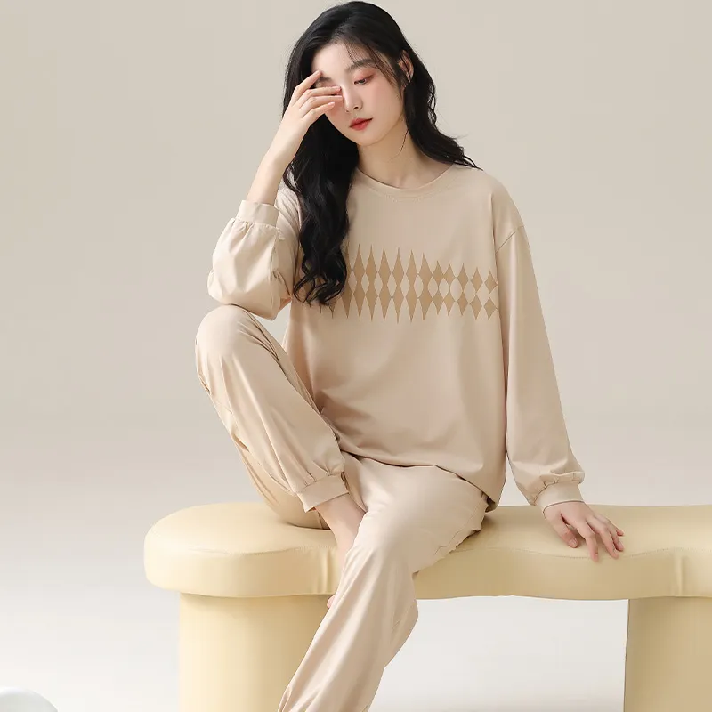 MADALLO Pajama Set Women's Tea Brown-5