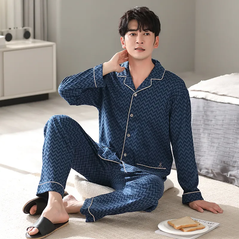 MADALLO Pajama Set Men's Dark Blue-5