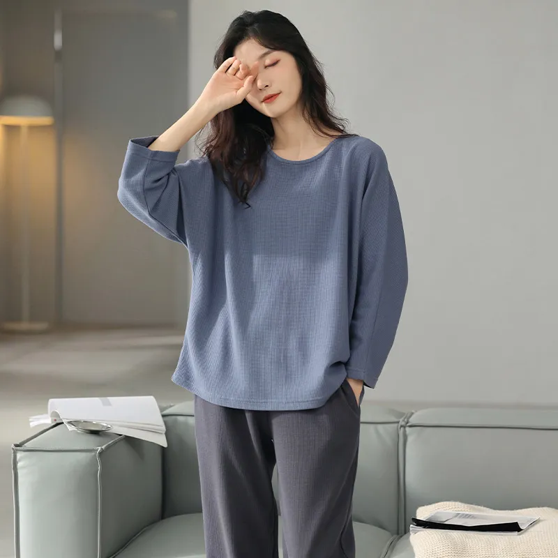 MADALLO Pajama Set Women's Dusty Blue-4